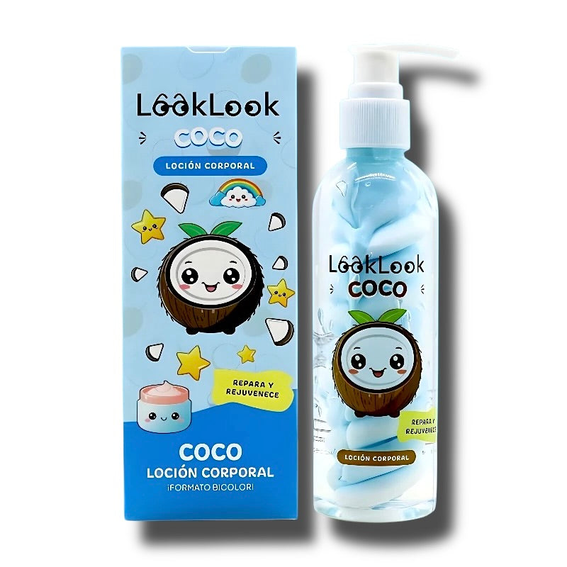 Lait Corporel Bicolore Coco, Hydratation et Réparation
